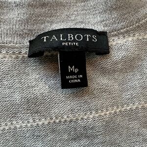 Talbots Gray Women's Sweater Cardigan